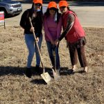 break ground with Dr. Kazi