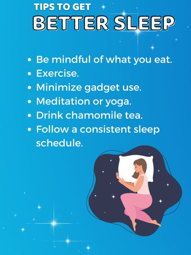 Tips to get better sleep